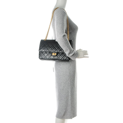 Chanel Aged Calfskin Quilted 2.55 Reissue 226 Flap Black 2 of 8
