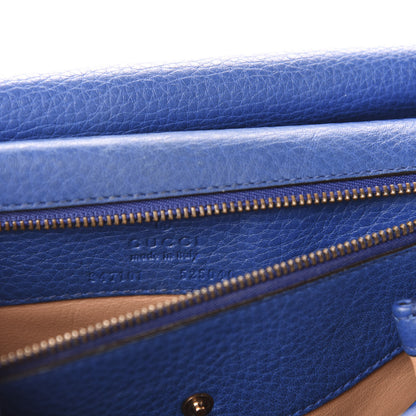 Gucci Calfskin Medium Nouveau Fringe Shoulder Bag Blue 10 of 16