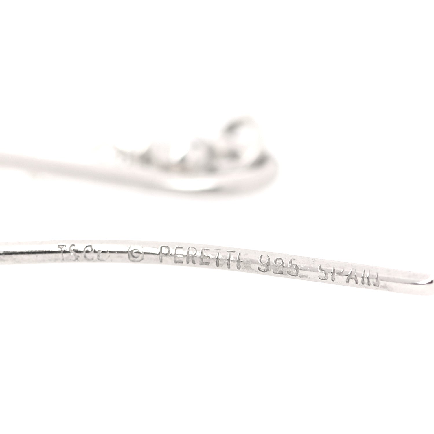 Tiffany Sterling Silver Elsa Peretti Open Heart Drop Earrings 4 of 6