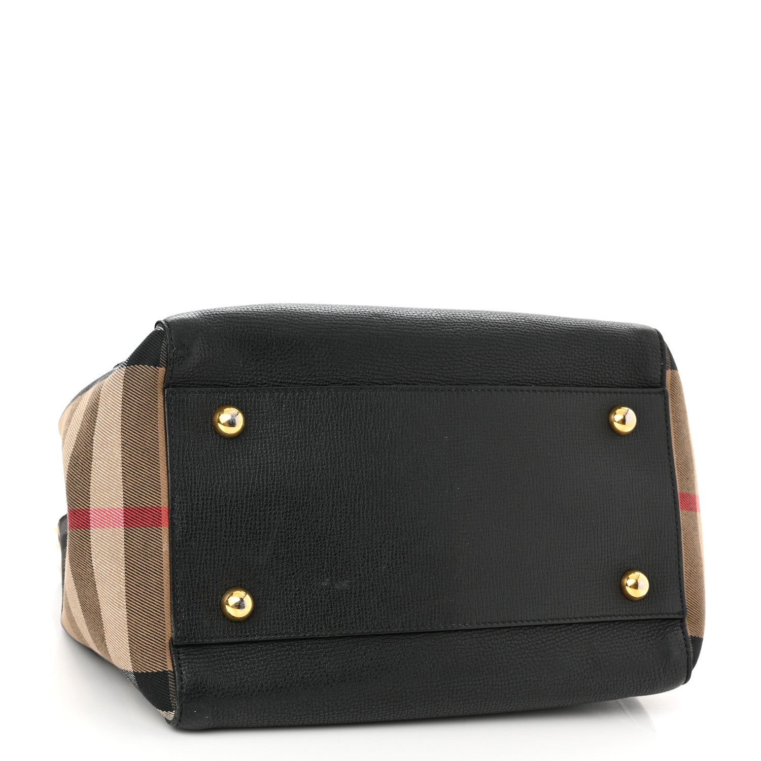 Burberry Grainy Calfskin House Check Small Canterbury Black 4 of 18