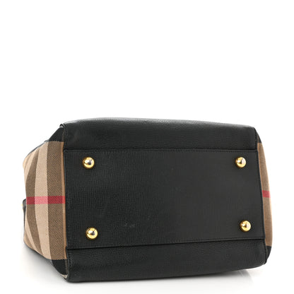 Burberry Grainy Calfskin House Check Small Canterbury Black 4 of 18