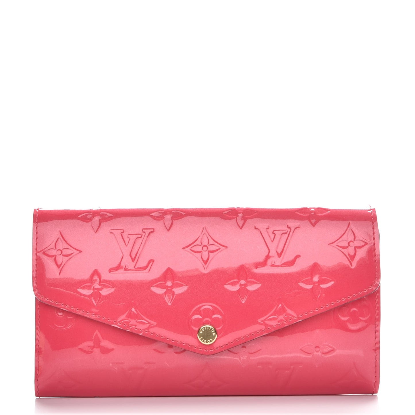 Vernis Sarah Wallet NM Rose Litchi