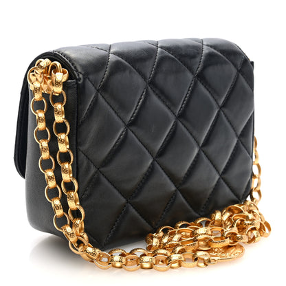 Chanel Lambskin Quilted Small CC Coin Flap Bag Black 3 of 10