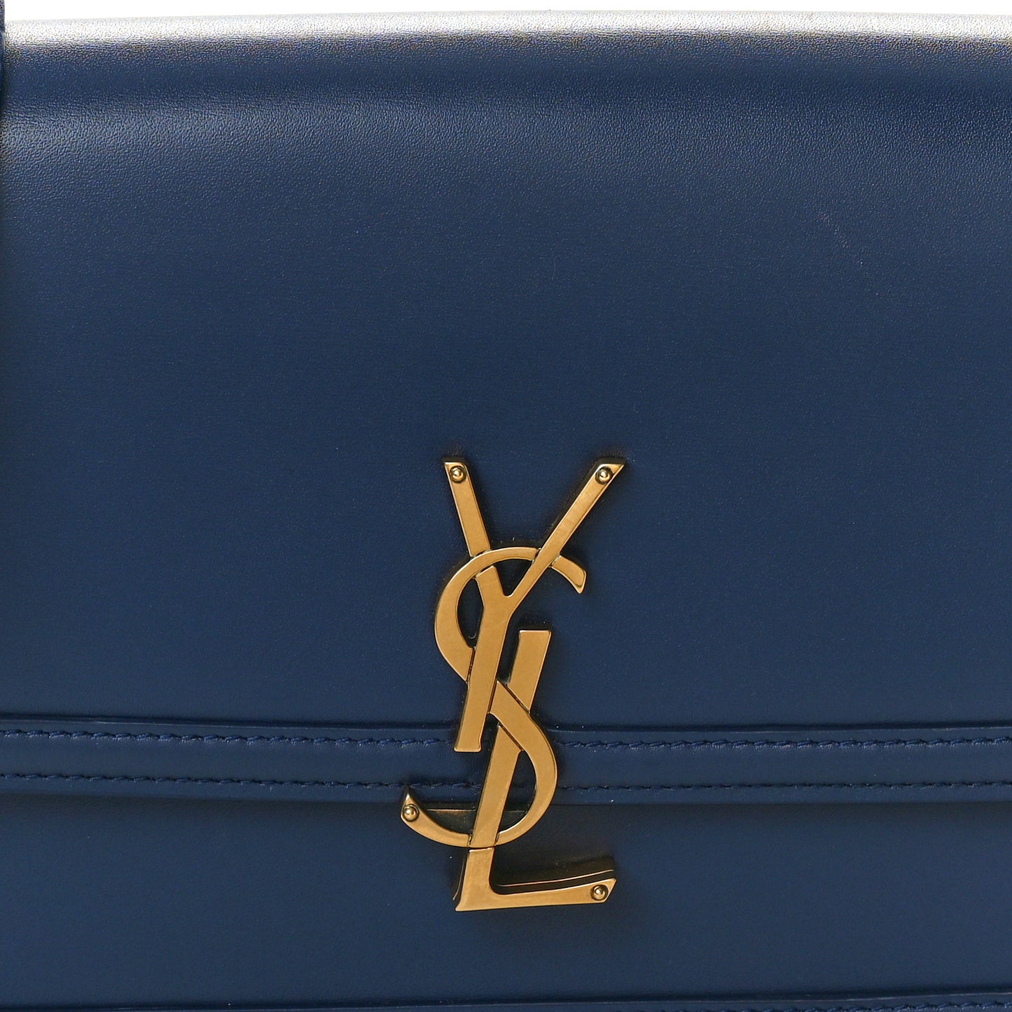 Box Calfskin Monogram Medium Solferino Satchel Blue