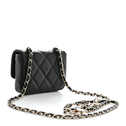 Chanel Caviar Quilted Mini Chain Belt Bag Black 3 of 12