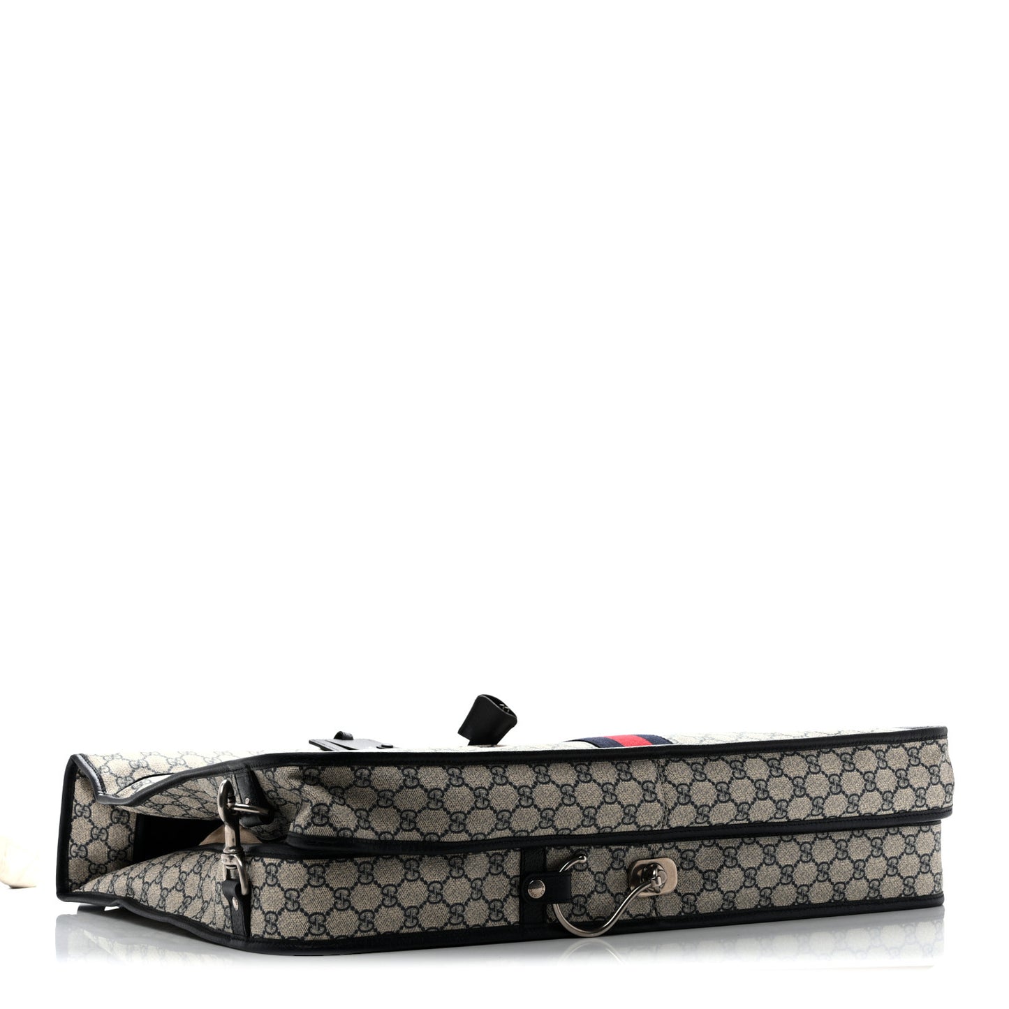 GG Supreme Monogram Web Savoy Garment Bag Beige Blue
