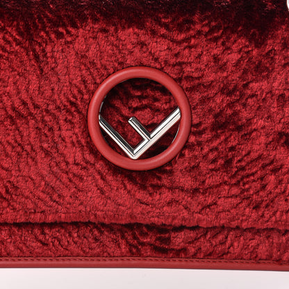 Fendi Velluto Astrakan Vitello Dolce F is Fendi Kan I Shoulder Bag Rosso 8 of 10