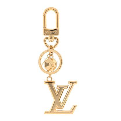 Louis Vuitton LV Facettes Bag Charm Key Holder Gold 1 of 3