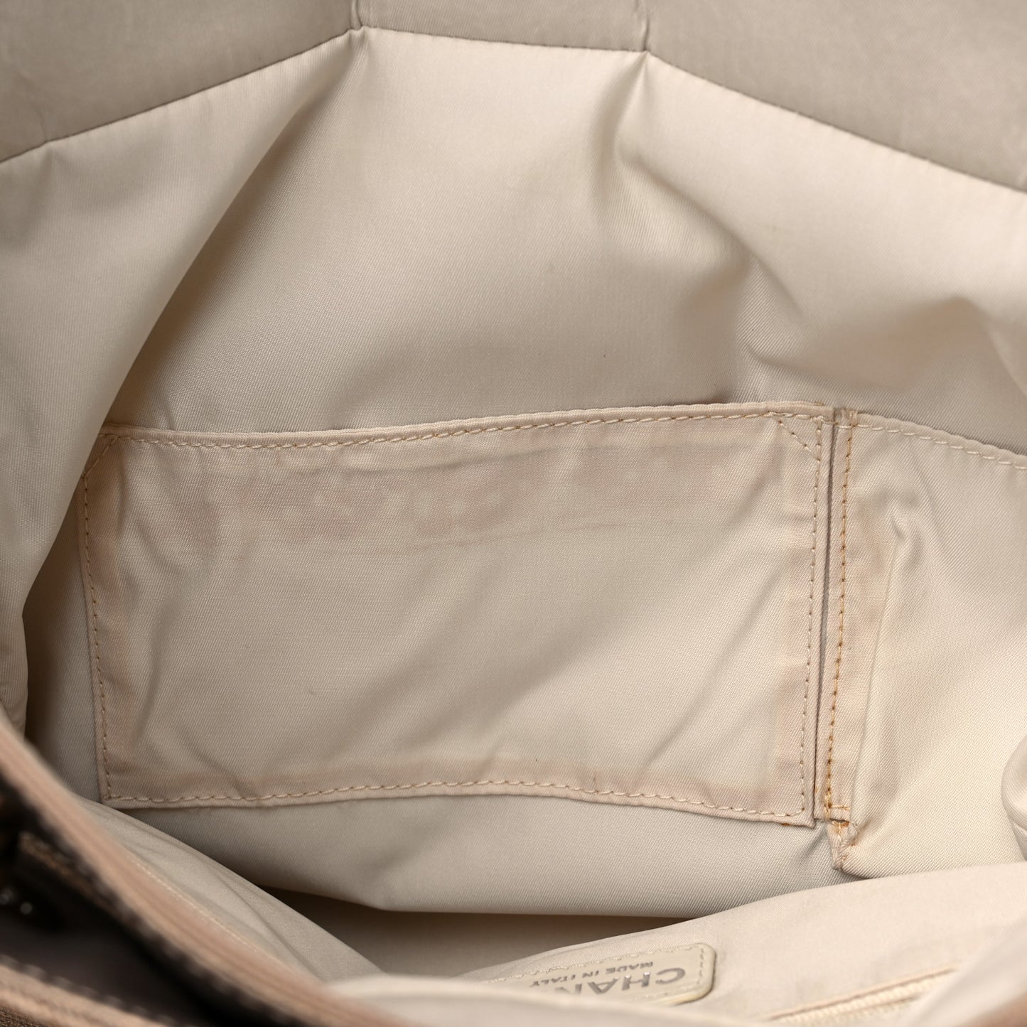 Metallic Coated Canvas Large Paris Biarritz Tote Gold