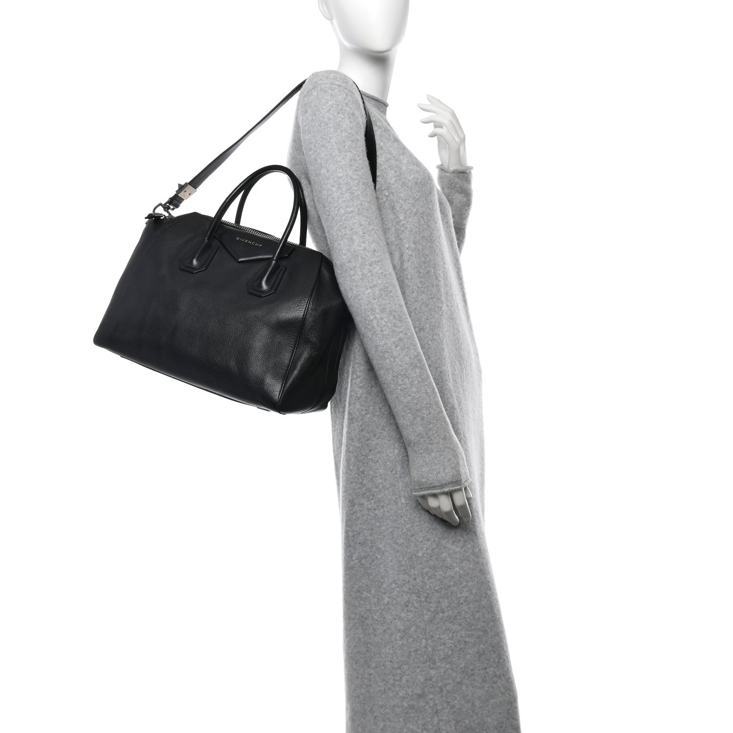 Givenchy Sugar Goatskin Medium Antigona Black 2 of 11