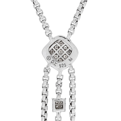 David Yurman Sterling Silver Diamond Confetti Ice Necklace 5 of 6