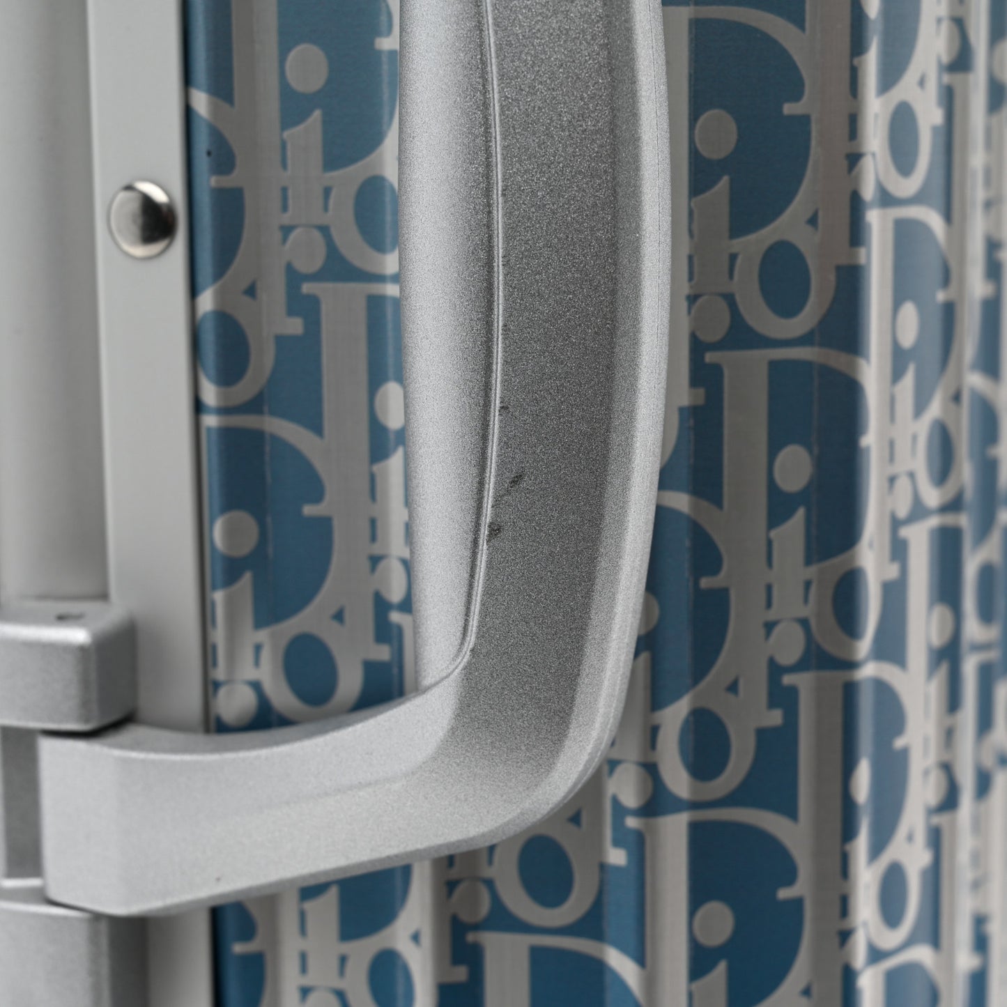 X RIMOWA Aluminum Gradient Cabin Luggage Blue Multi