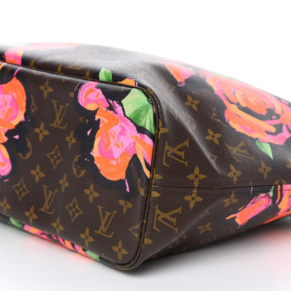 Louis Vuitton Monogram Roses Neverfull MM 7 of 9