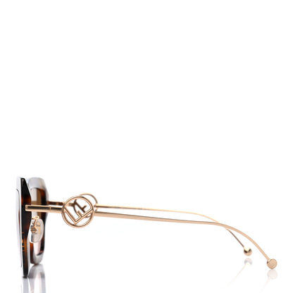 Fendi Acetate Metal F is Fendi FF Square Cat Eye Sunglasses FF 0424/F/S Havana 3 of 6
