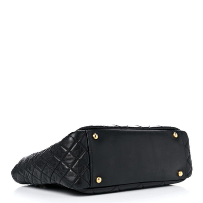 Chanel Glazed Crinkled Calfskin Medium East West Flap Black 4 of 15