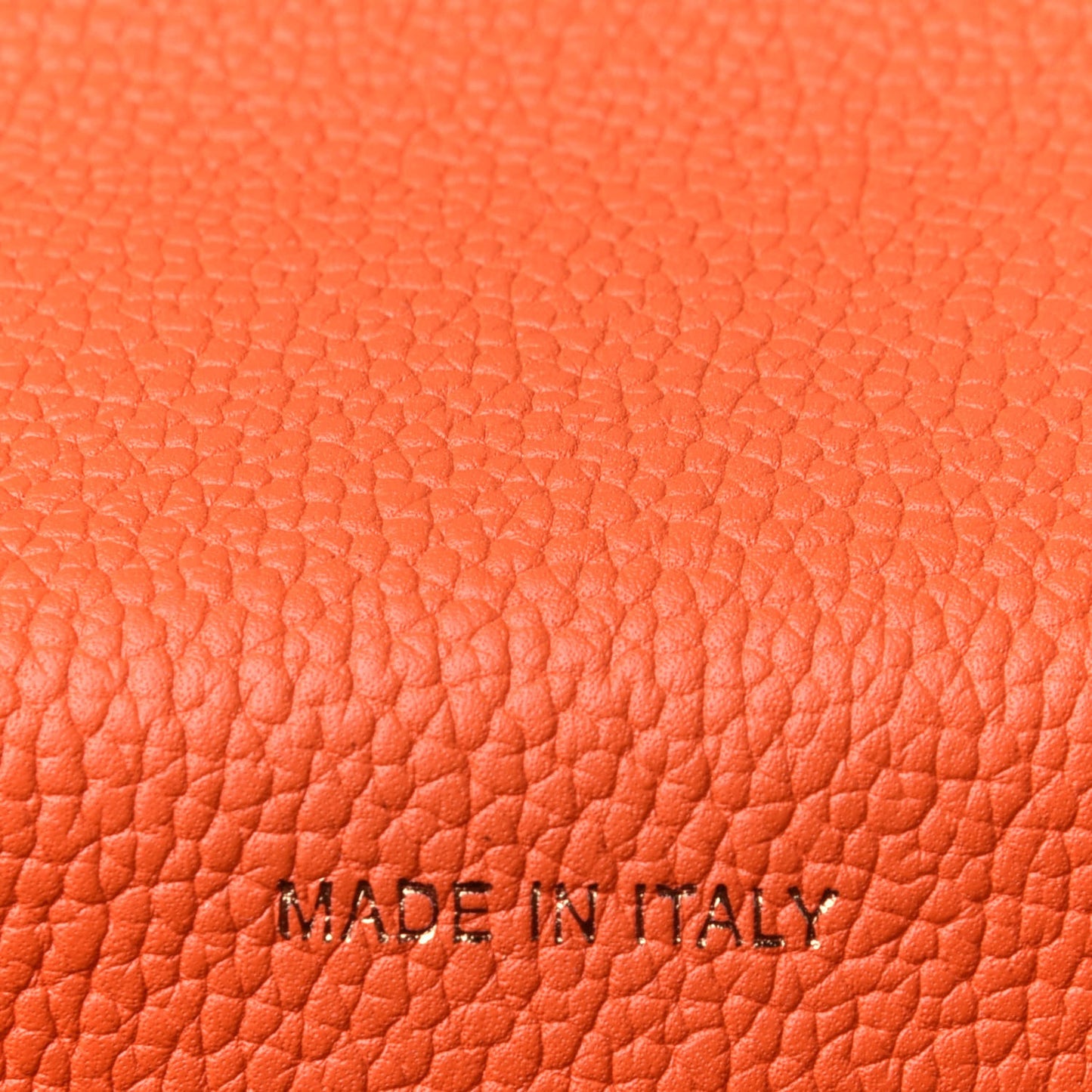 Grained Calfskin Small Patricia Satchel Orange
