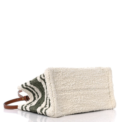 Celine Stripe Triomphe Small Cabas Thais Khaki Tan 4 of 8