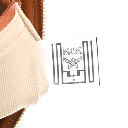 MCM Visetos Dog Bone Boston Bag Cognac 6 of 16