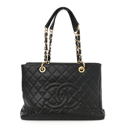 Chanel Caviar Quilted Grand Shopping Tote GST Black 1 of 13