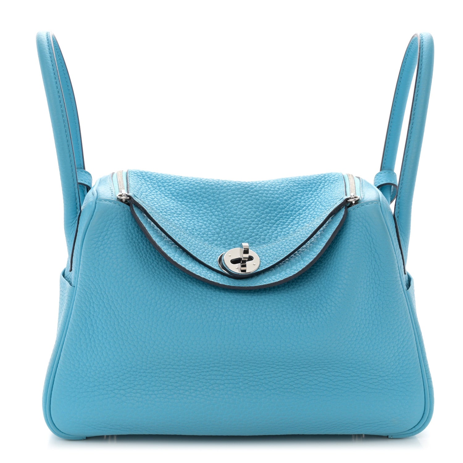Hermes Taurillon Clemence Lindy 26 Bleu Du Nord 1 of 10