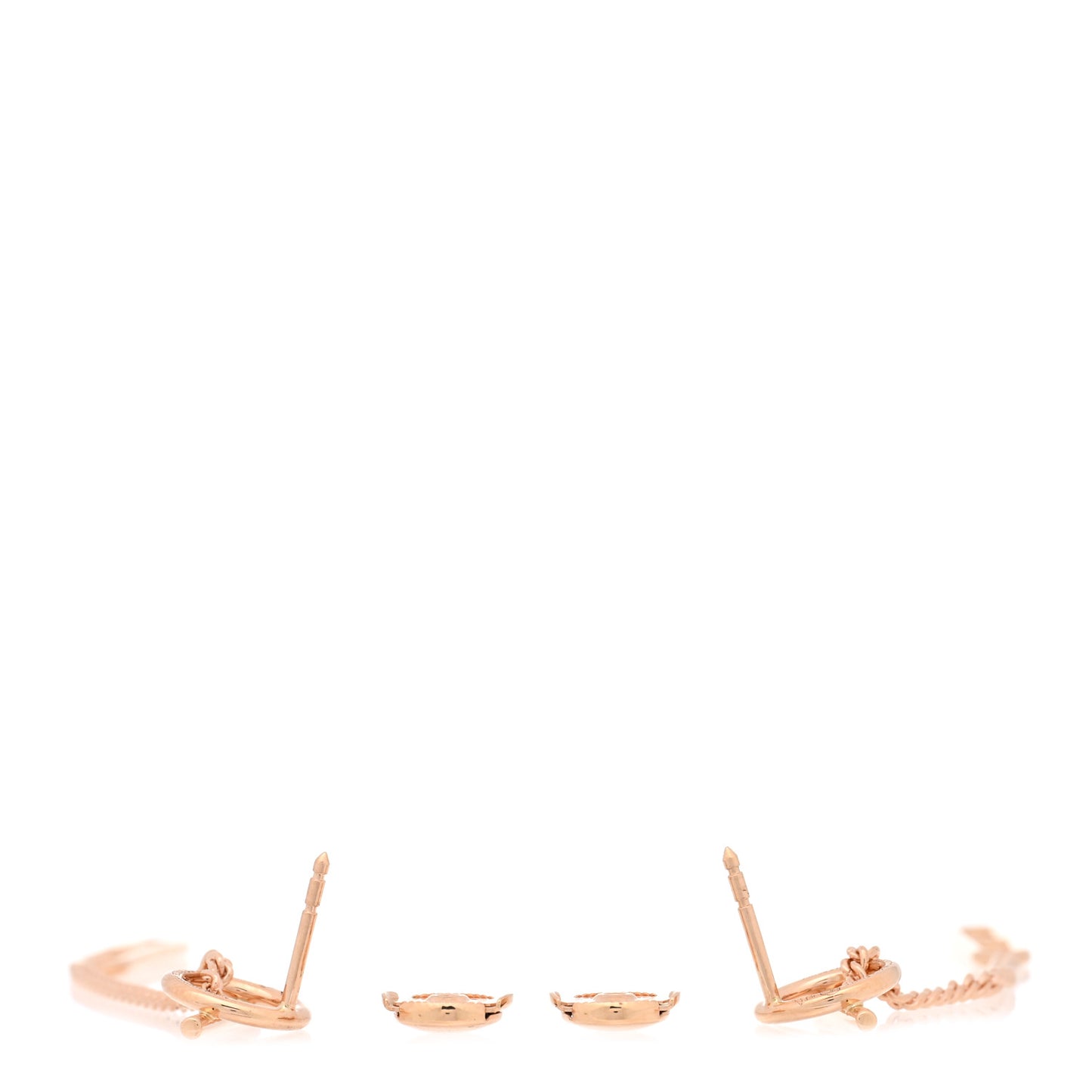 18K Rose Gold Echappee Earrings