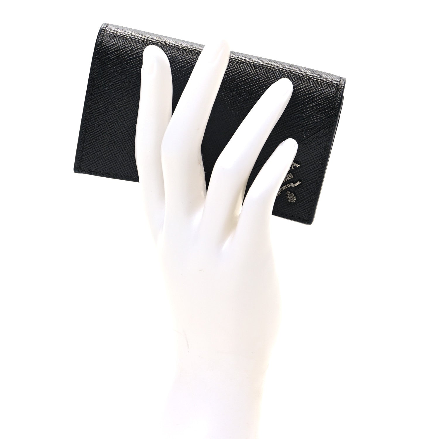 Prada Saffiano Card Holder Black 2 of 6