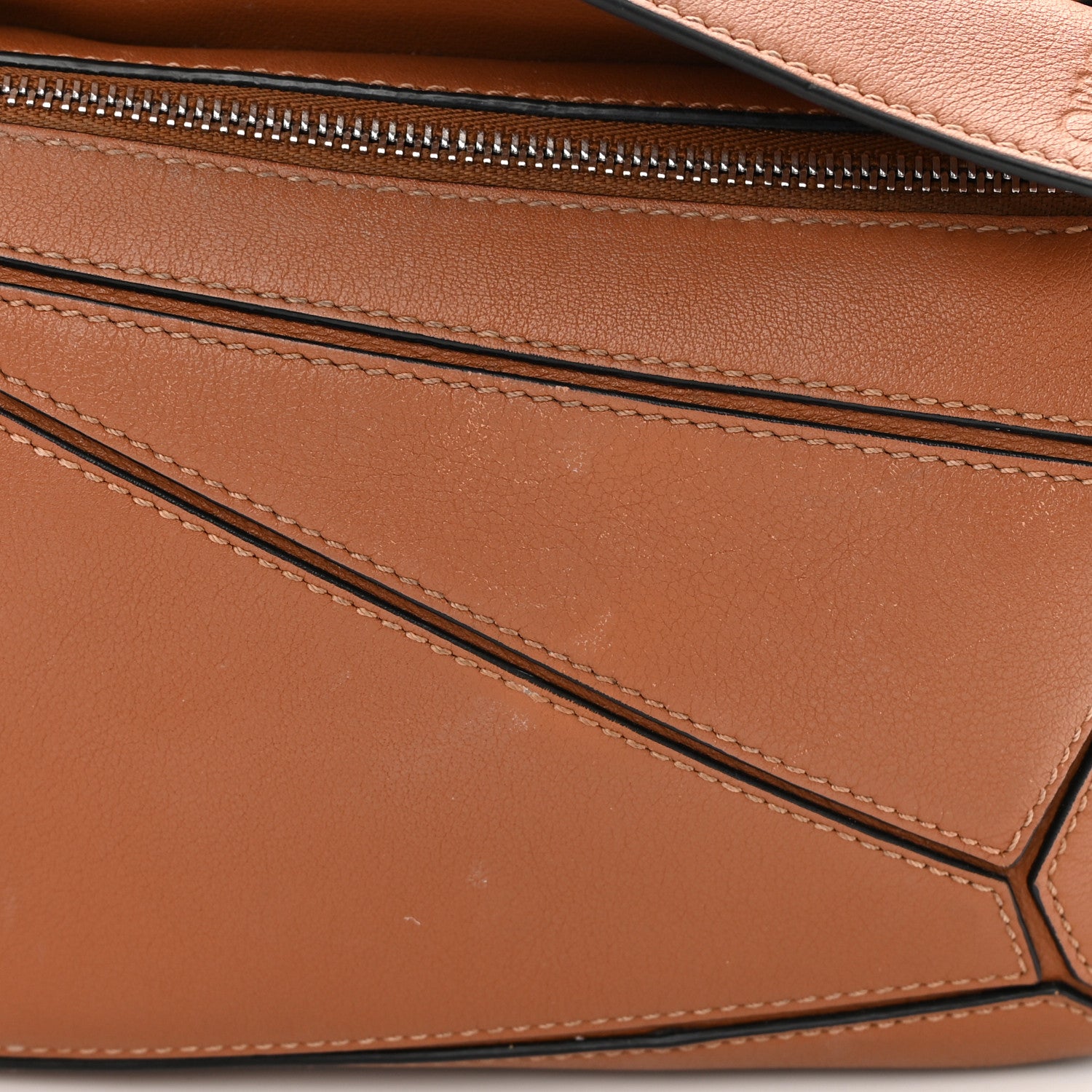 Loewe Calfskin Mini Puzzle Bag Tan 14 of 19