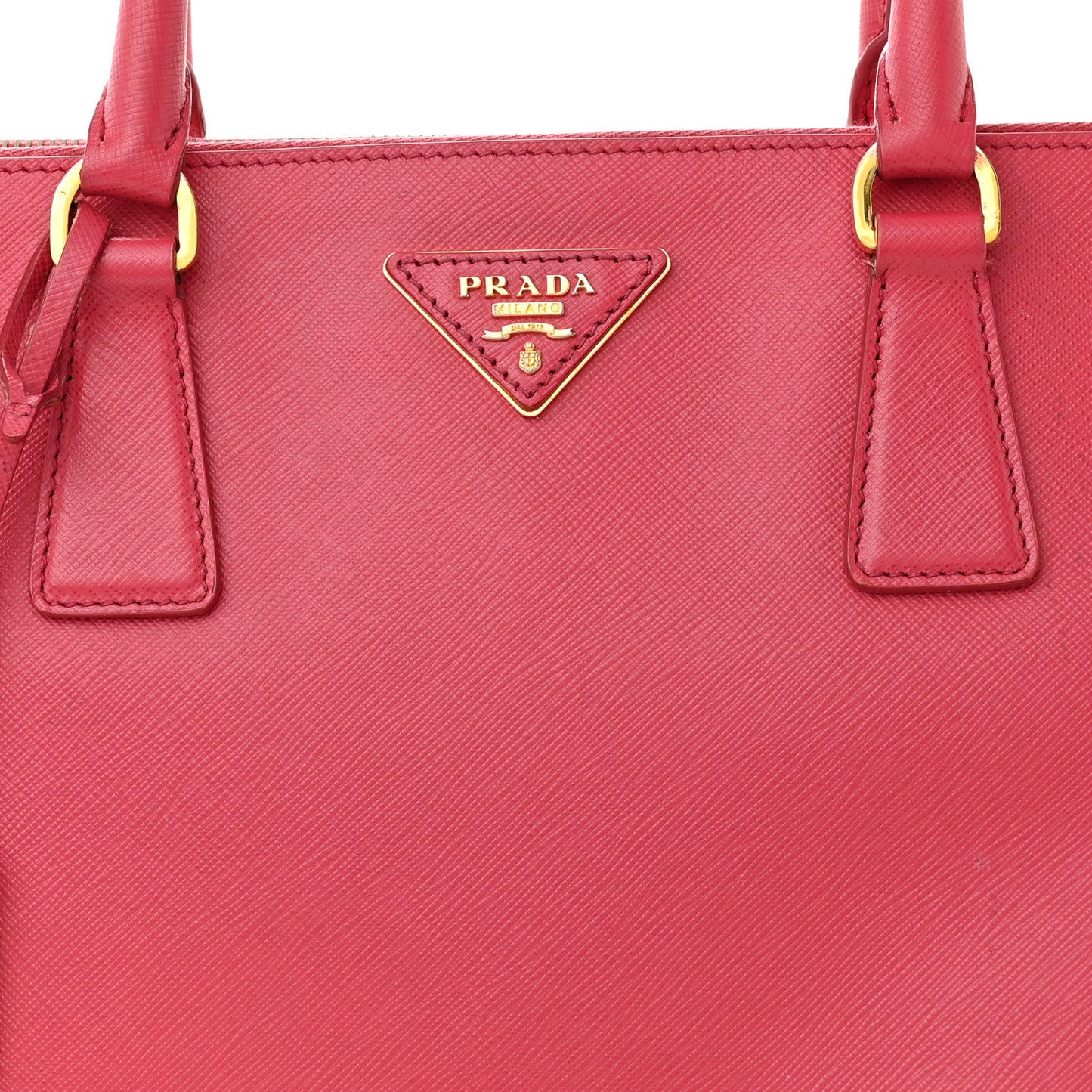Saffiano Medium Galleria Double Zip Tote Peonia
