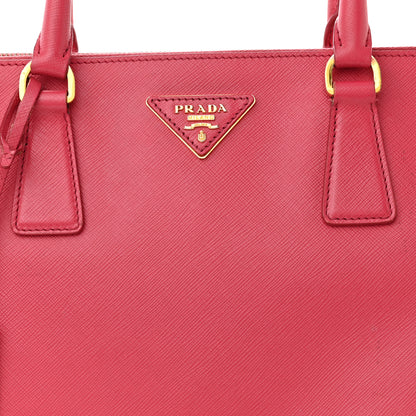 Prada Saffiano Medium Galleria Double Zip Tote Peonia 8 of 15