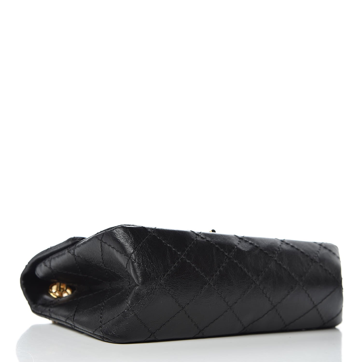 Chanel Aged Calfskin Quilted 2.55 Reissue Mini Flap Black 4 of 12
