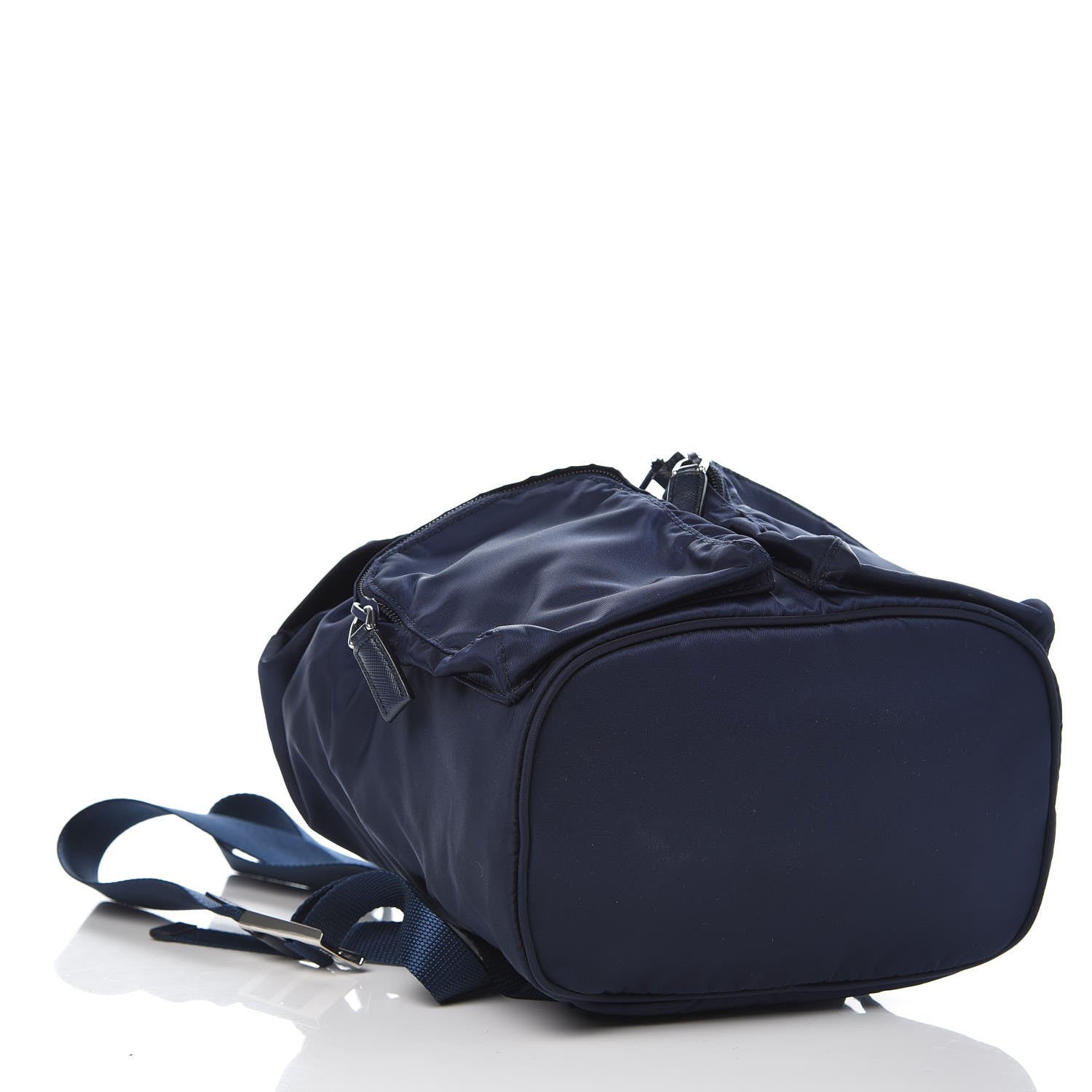 Prada Nylon Vela Double Buckle Backpack Baltico 4 of 8