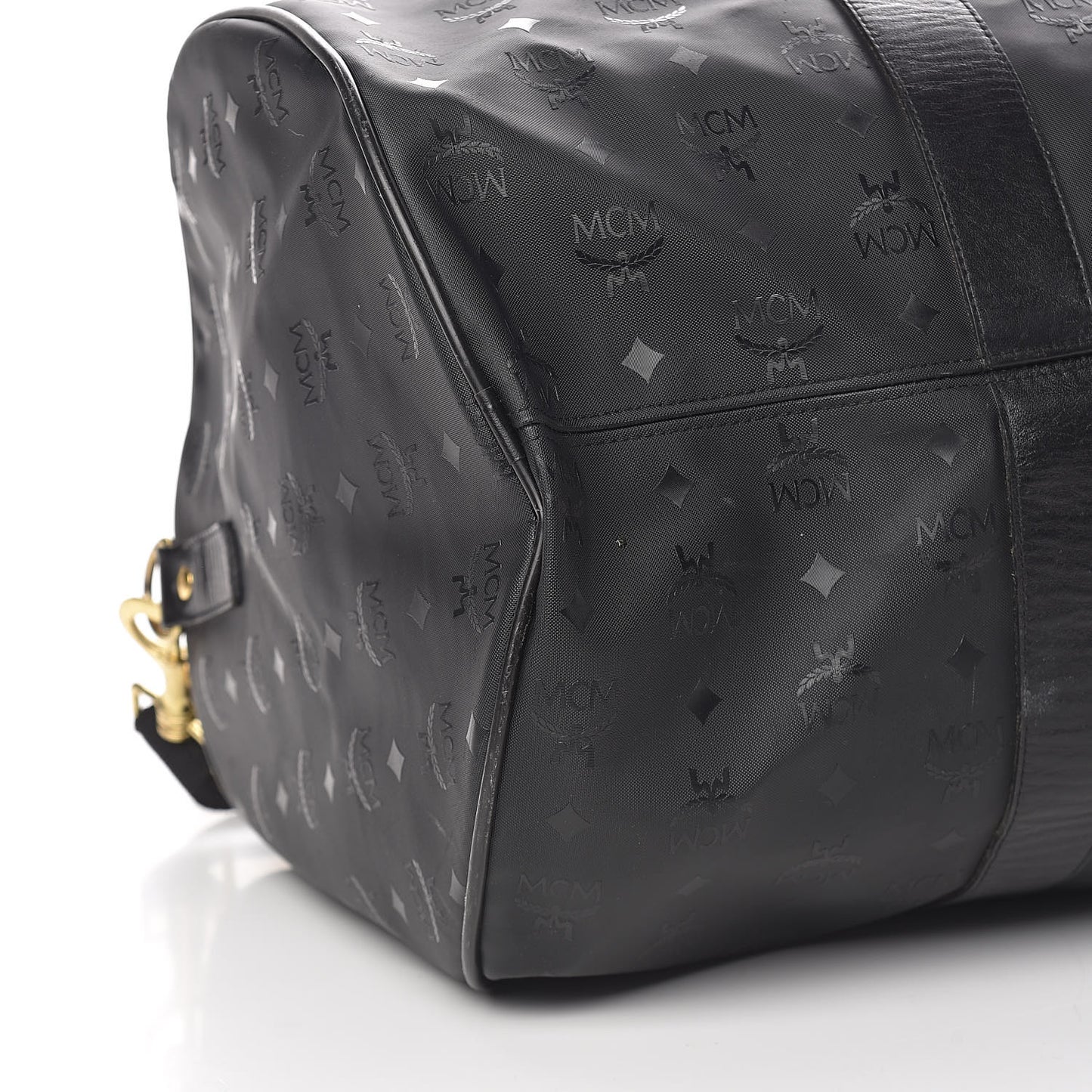 Monogram Coated Canvas Weekender Black