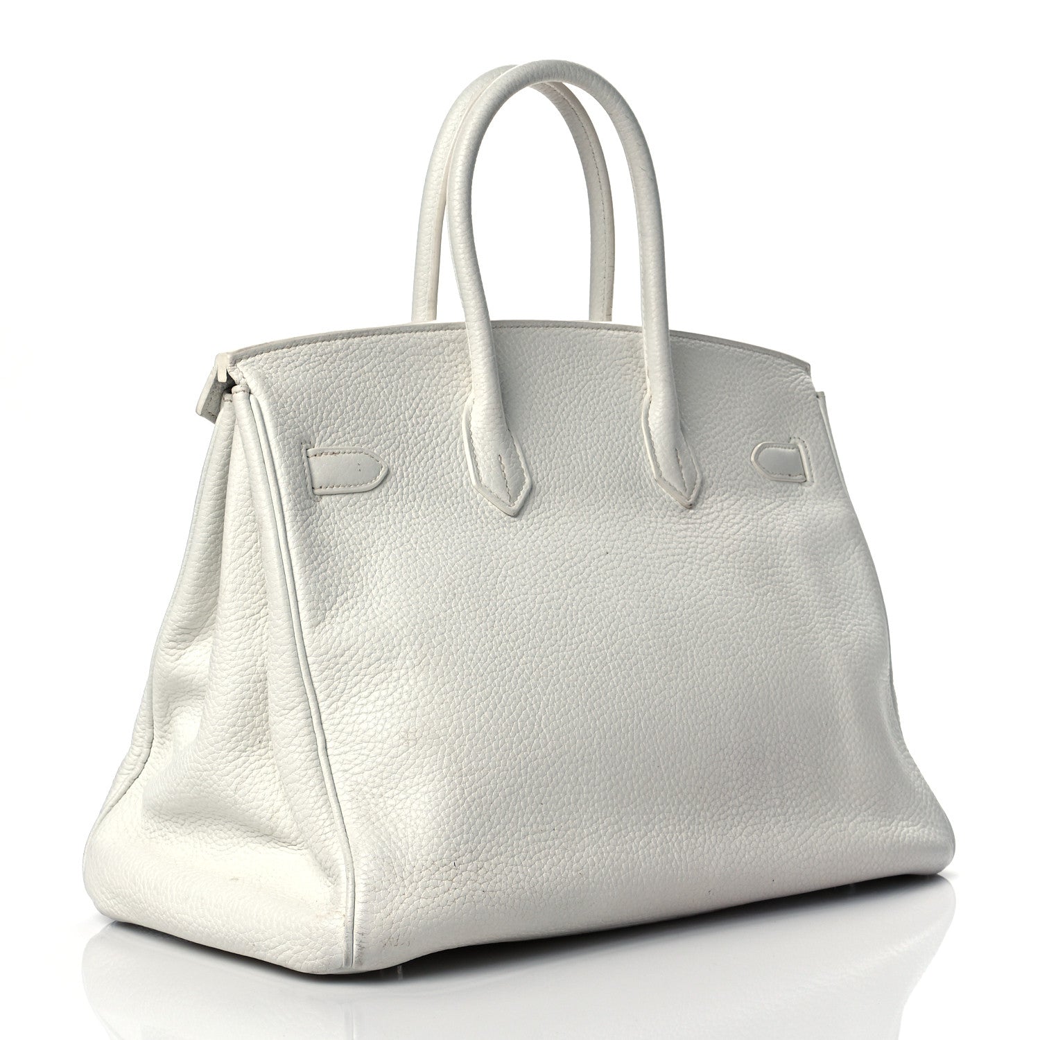 Hermes Taurillon Clemence Lizard Club Birkin 35 Blanc Gris Perle Sanguine 3 of 18