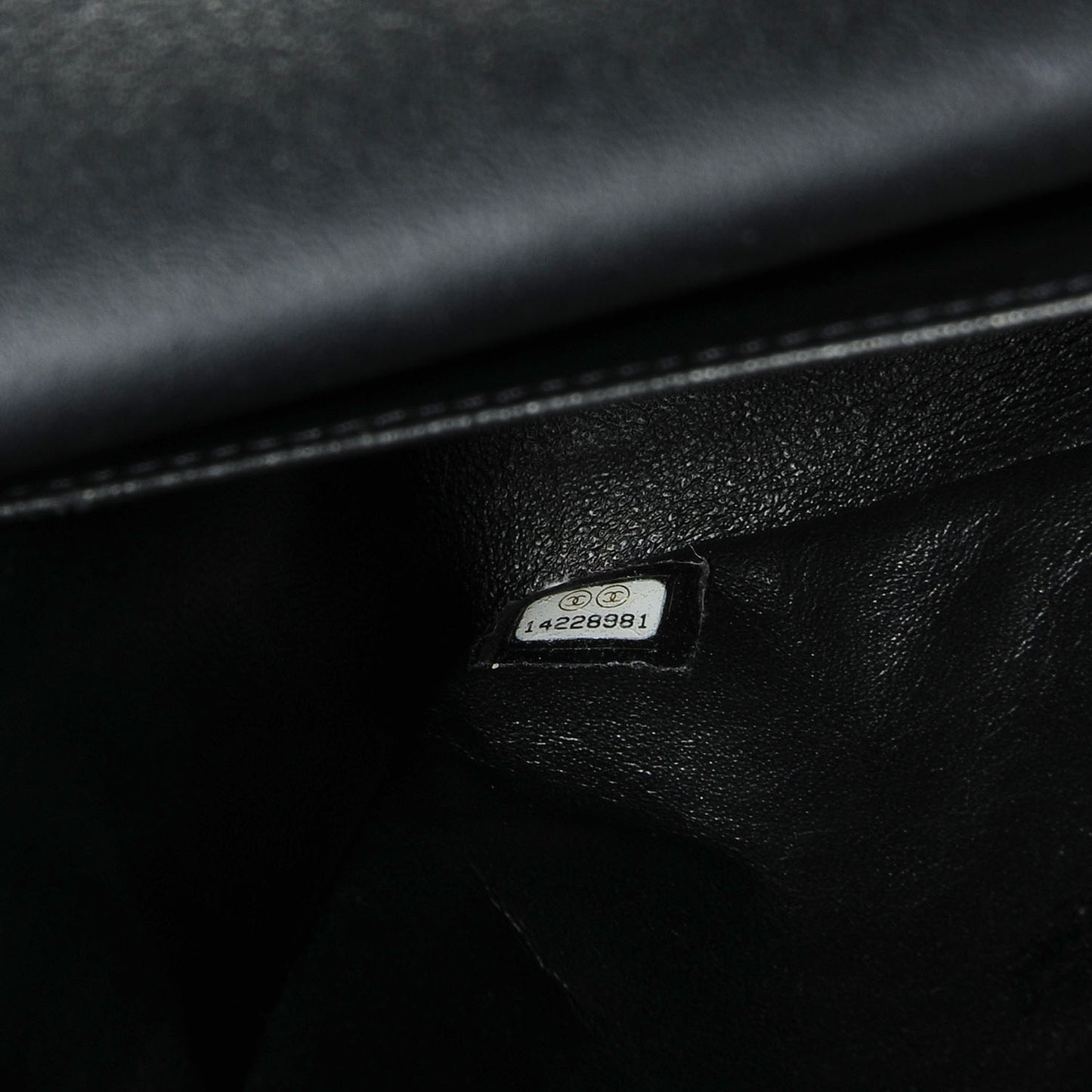 Patent Jumbo Double Flap Black