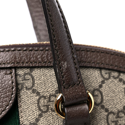 Gucci GG Supreme Monogram Web Medium Ophidia Top Handle Dome Bag Brown 10 of 12