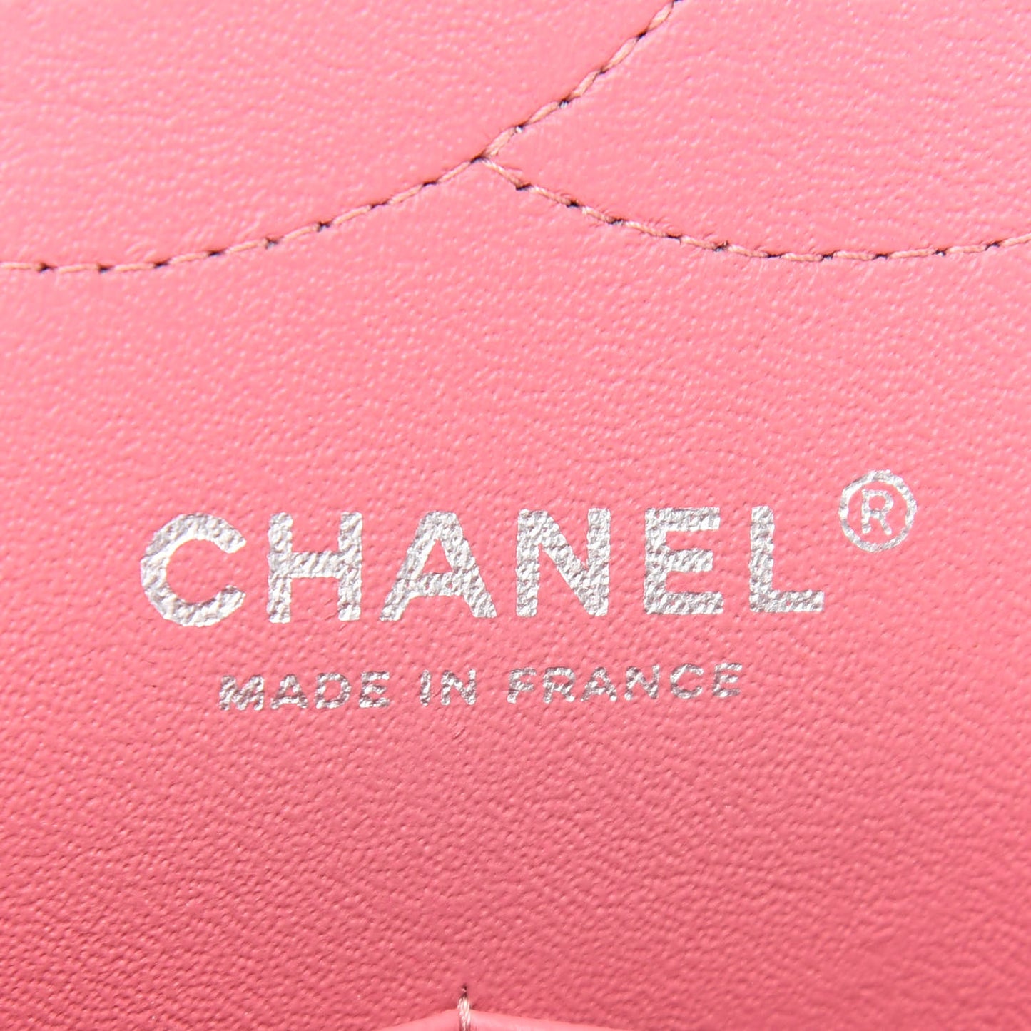 Lambskin Quilted Jumbo Double Flap Pink