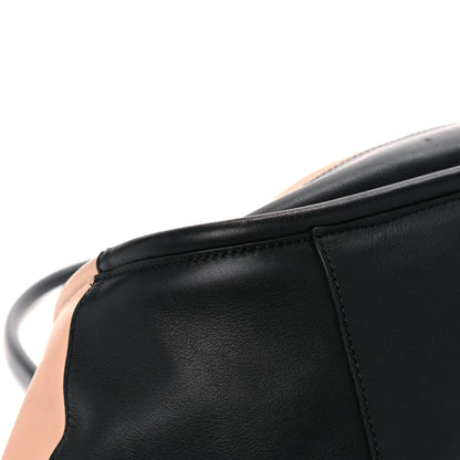 Proenza Schouler Calfskin Two Tone Ruched Tote Beige Black 6 of 16