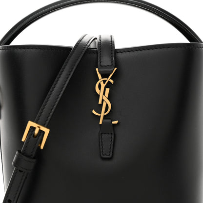 Saint Laurent Shiny Calfskin Le 37 Mini Bucket Bag Black 8 of 11