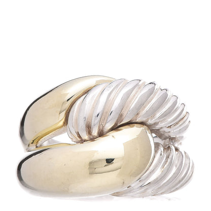 David Yurman Sterling Silver 18K Yellow Gold Single Loop Labyrinth 51 5.75 1 of 5