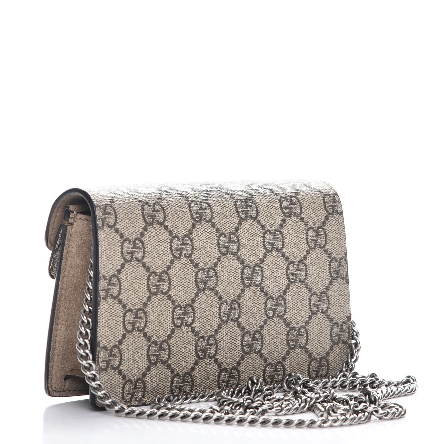GG Supreme Monogram Super Mini Dionysus Shoulder Bag Taupe