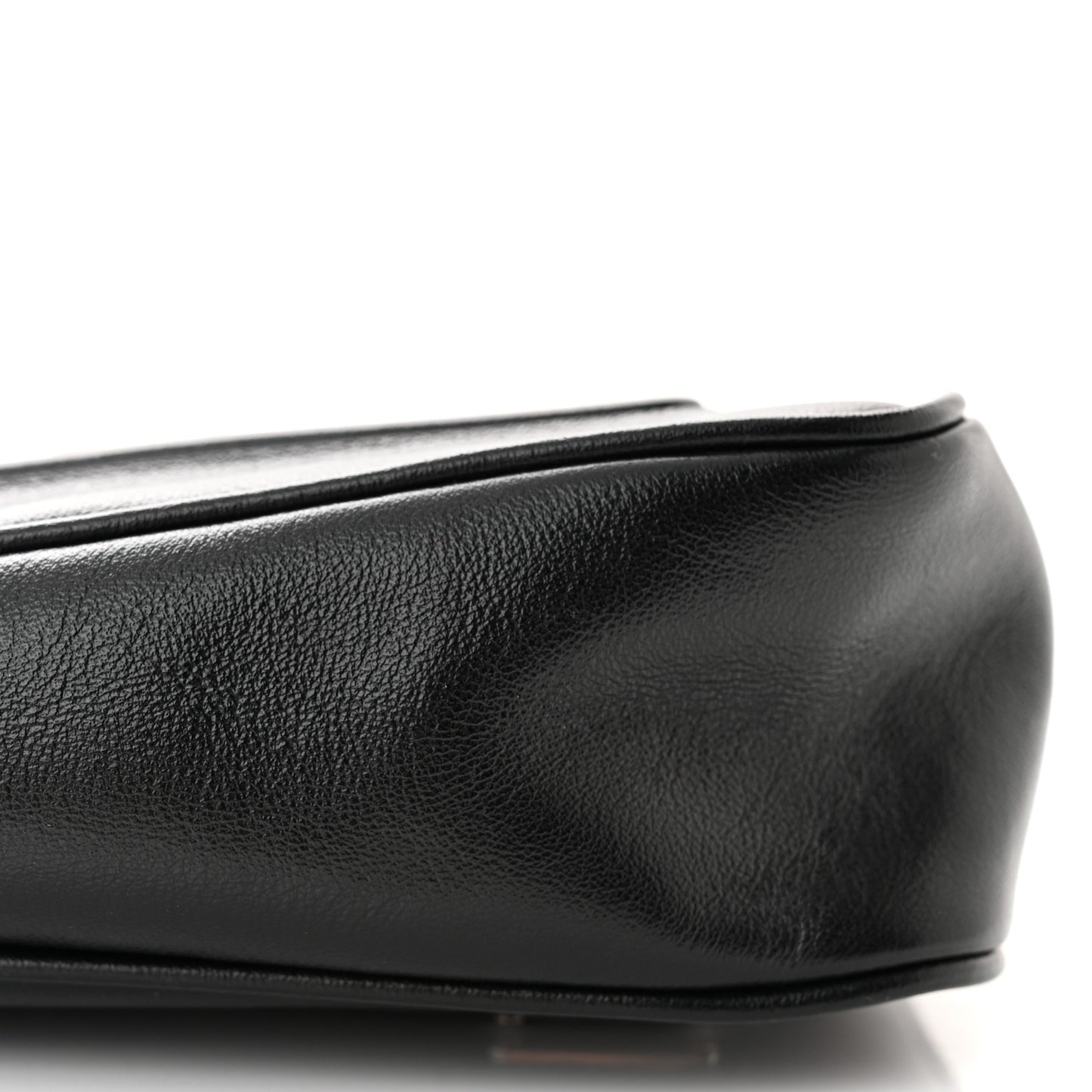 Grace Lux Triangle Logo Embossed Mini Triangle Bag Black