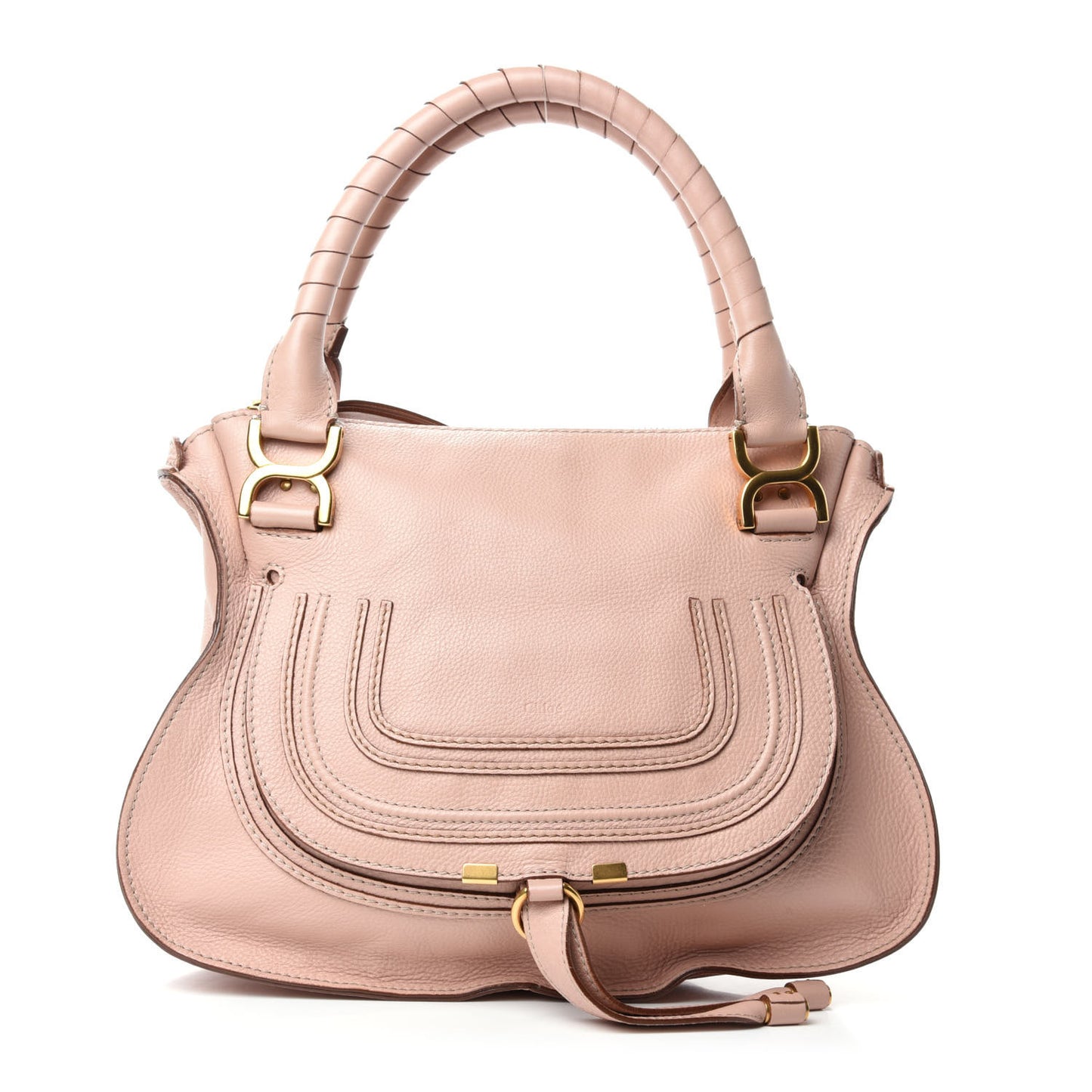 Calfskin Medium Marcie Satchel Blush Nude