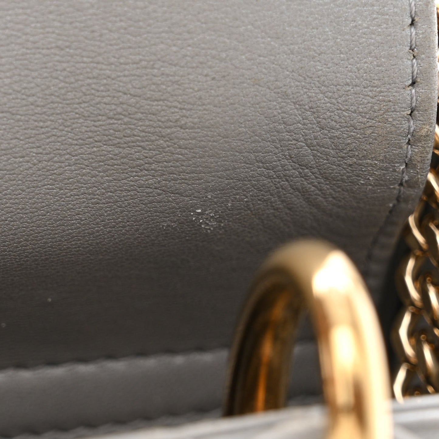 Lambskin Cannage Mini Lady Dior Grey