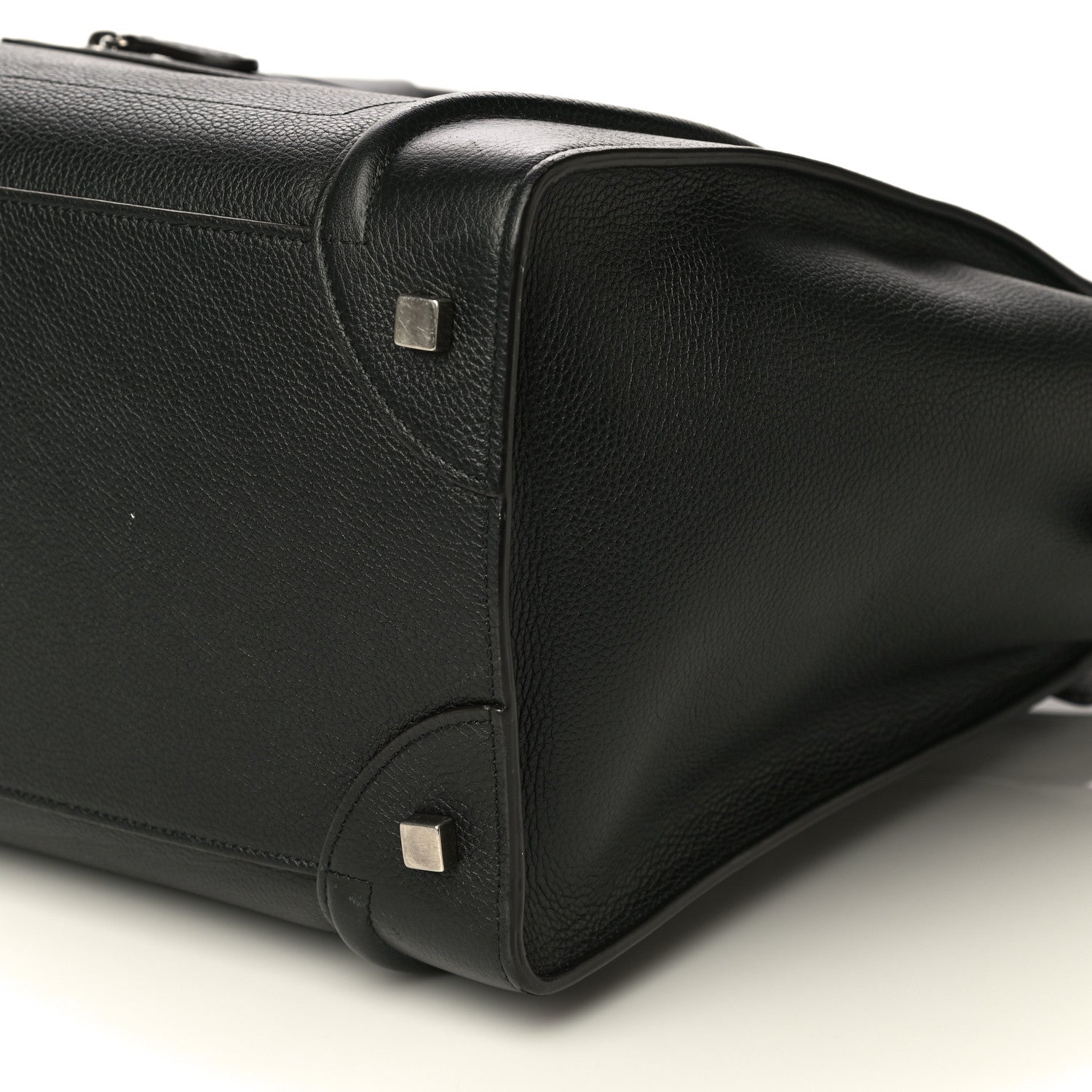 Celine Drummed Calfskin Mini Luggage Black 7 of 14