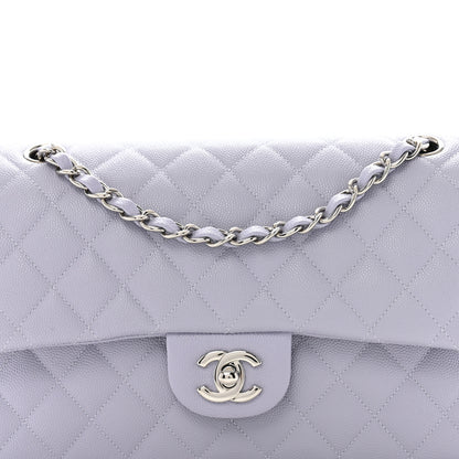 Chanel Caviar Quilted Medium Double Flap Light Purple 8 of 11