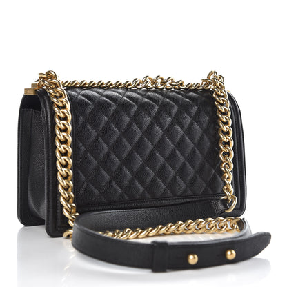 Chanel Caviar Quilted Medium Boy Flap Black 3 of 8