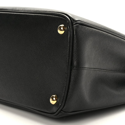 Prada Saffiano Medium Galleria Double Zip Tote Black 8 of 8