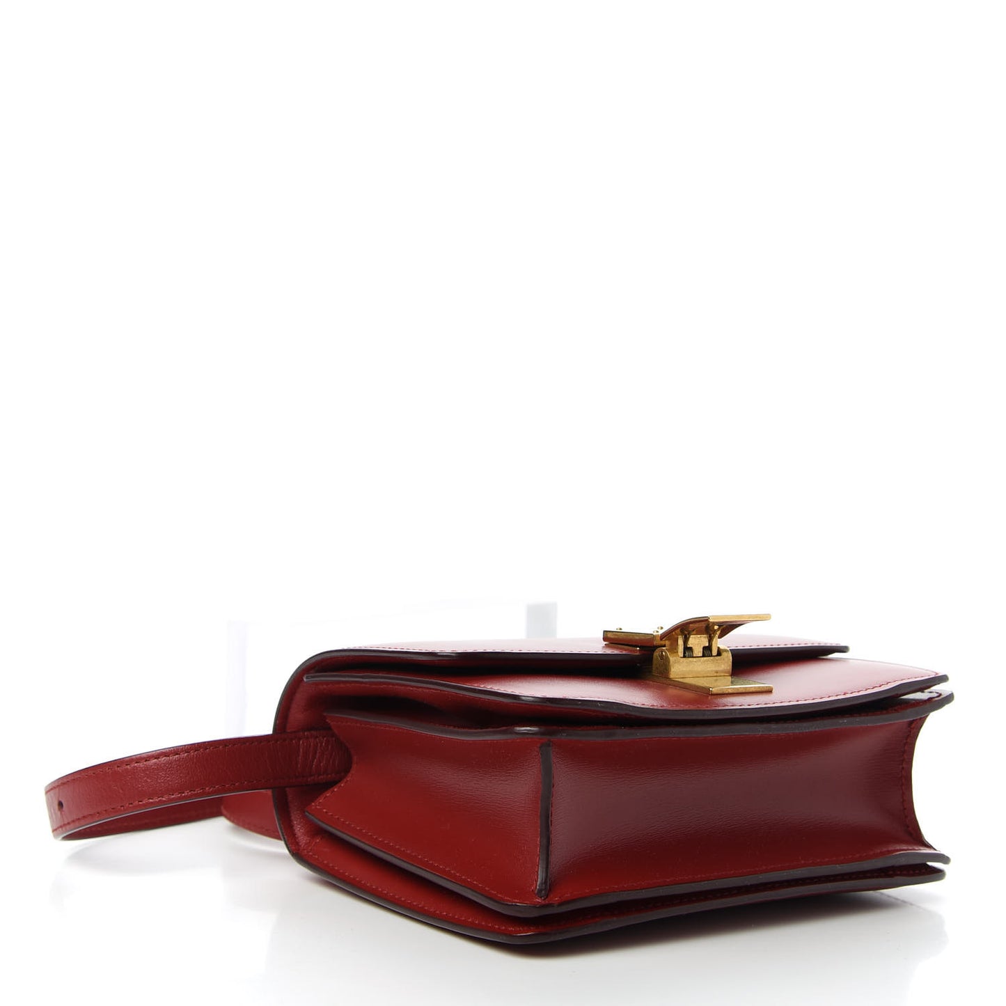 Smooth Calfskin Small Classic Box Flap Red