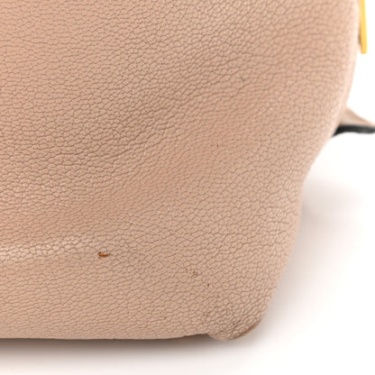Miu Miu Goatskin Madras Top Handle Tote Cammeo 7 of 17