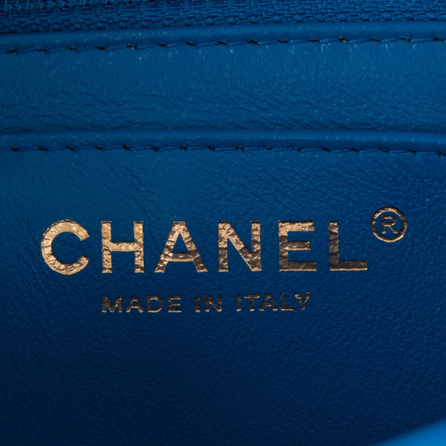 Chanel Lambskin Quilted Mini Square Flap Blue 6 of 7